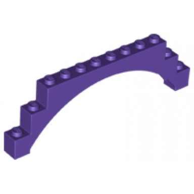 dark purple arch 1 x 12 x 3 raised arch with 5 cross supports
