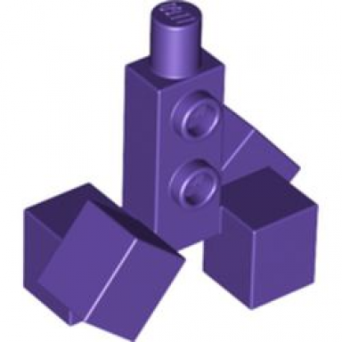 dark purple body pixelated with cube feet minecraft creeper