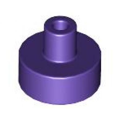dark purple tile round 1 x 1 with bar and pin holder