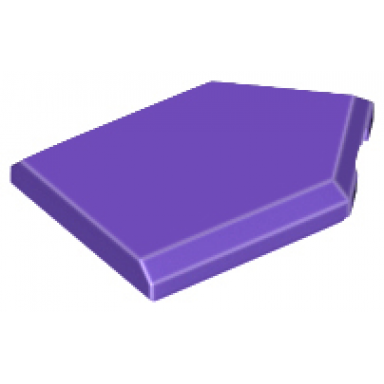 dark purple tile modified 2 x 3 pentagonal