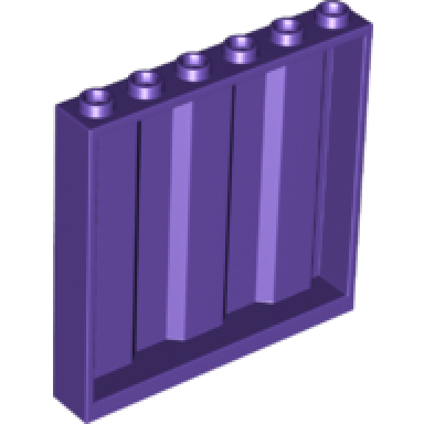 dark purple panel 1 x 6 x 5 with corrugated profile
