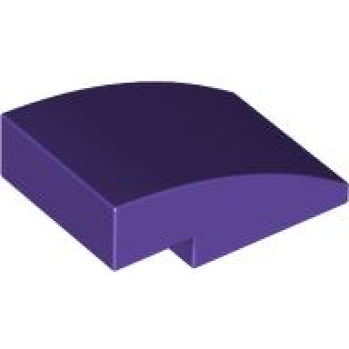 dark purple slope curved 3 x 2