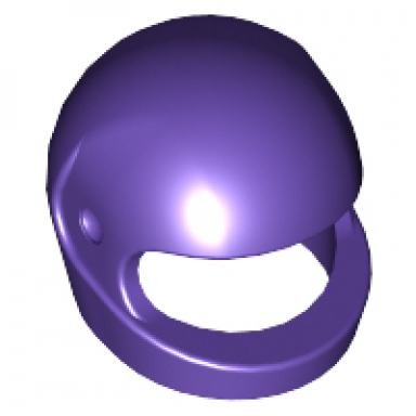 dark purple minifigure headgear helmet motorcycle standard