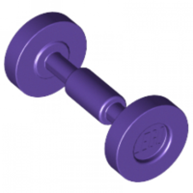dark purple wheel skateboard trolley