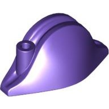 dark purple minifigure headgear hat pirate bicorne