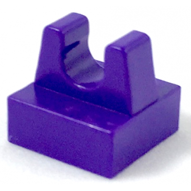 dark purple tile modified 1 x 1 with clip