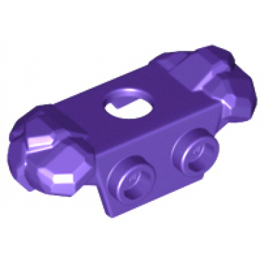 dark purple minifigure armor rock shoulder pads with 2 back studs