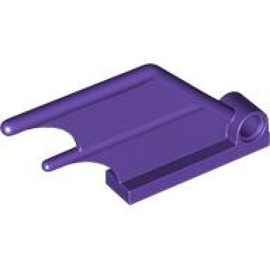 dark purple tail 4 x 1 with pin hole