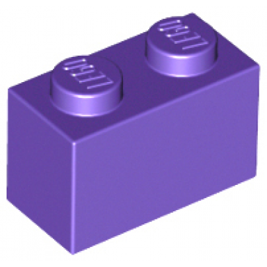 dark purple brick 1 x 2