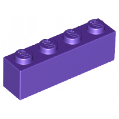 dark purple brick 1 x 4