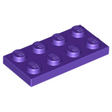 dark purple plate 2 x 4