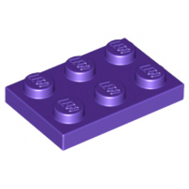 dark purple plate 2 x 3