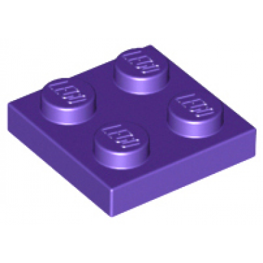 dark purple plate 2 x 2
