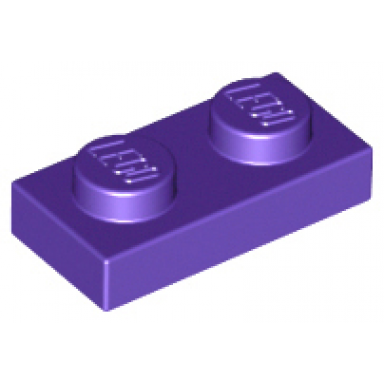 dark purple plate 1 x 2