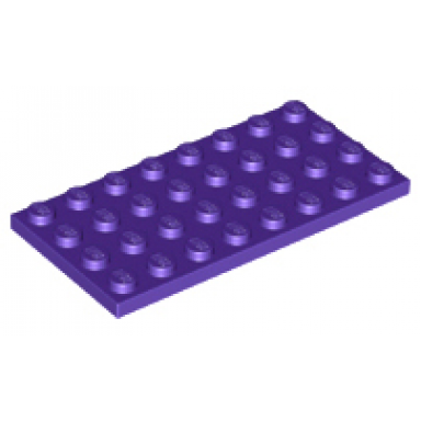 dark purple plate 4 x 8