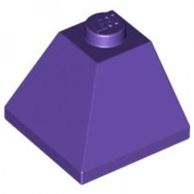 dark purple slope 45 2 x 2 double convex corner
