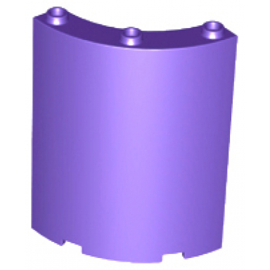 dark purple cylinder quarter 4 x 4 x 6