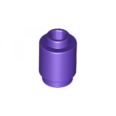dark purple brick round 1 x 1