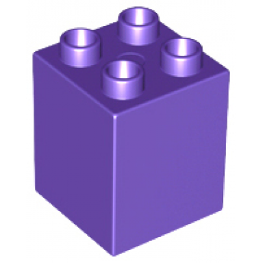 dark purple duplo brick 2 x 2 x 2