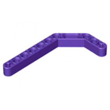 dark purple technic liftarm modified bent thick 1 x 11.5 double