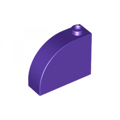 dark purple slope curved 3 x 1 x 2 with hollow stud