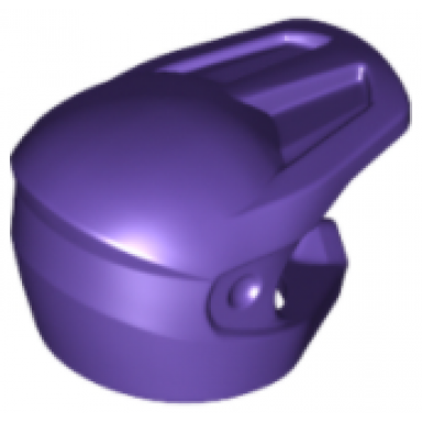 dark purple minifigure headgear helmet dirt bike