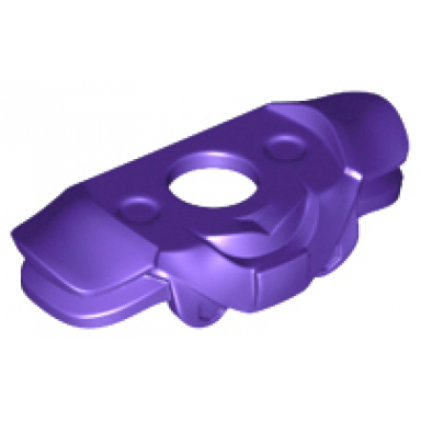 dark purple minifigure armor shoulder pads with 2 flaps