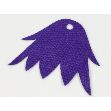 dark purple mini doll cape cloth 7 points - shiny spongy stretchable fabric