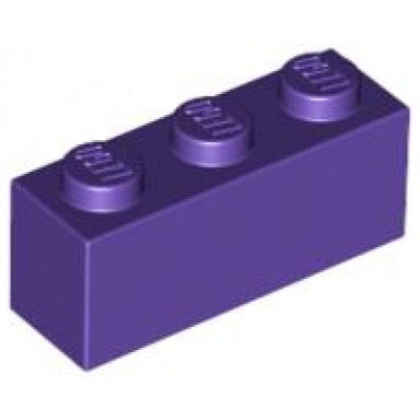 dark purple brick 1 x 3