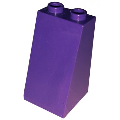 dark purple slope 75 2 x 2 x 3 - hollow studs