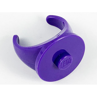 dark purple ring with stud - 14mm inside diameter