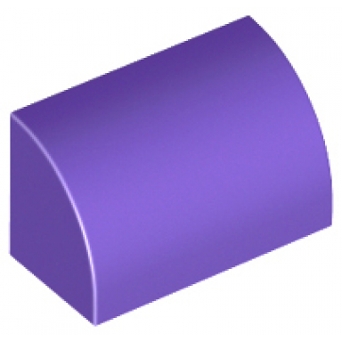 dark purple slope curved 1 x 2