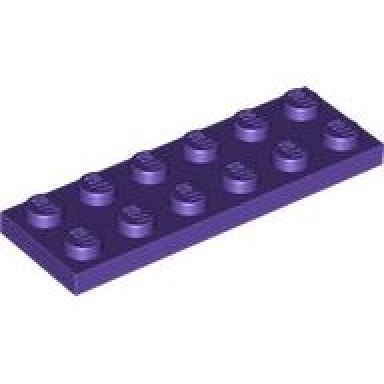 dark purple plate 2 x 6