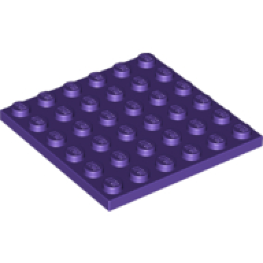 dark purple plate 6 x 6