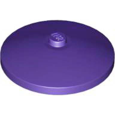 dark purple dish 4 x 4 inverted radar with solid stud