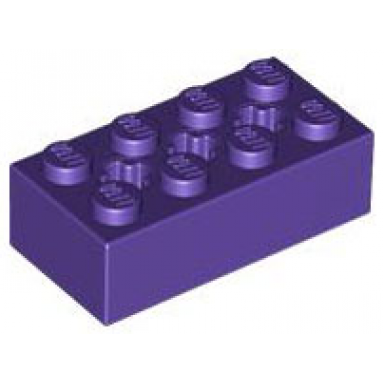 dark purple technic brick 2 x 4 with 3 axle holes
