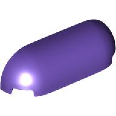 dark purple slope curved 1 x 4 with rounded ends