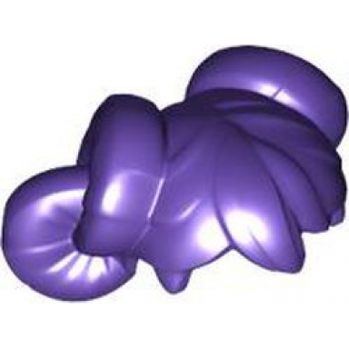 dark purple minifigure hair female pigtails in looped buns