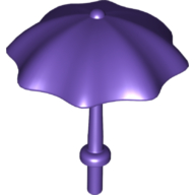 dark purple duplo utensil umbrella with stop ring