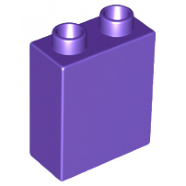 dark purple duplo brick 1 x 2 x 2