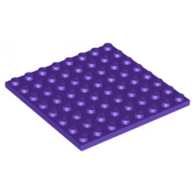 dark purple plate 8 x 8