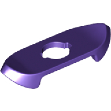 dark purple minifigure armor shoulder pads with pointed ends