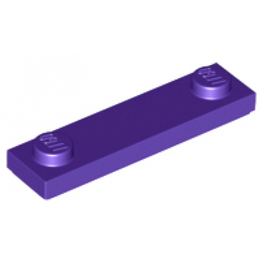 dark purple plate modified 1 x 4 with 2 studs with groove