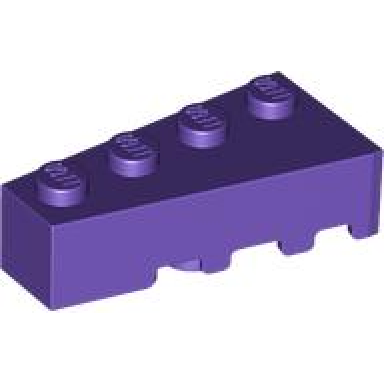 dark purple wedge 4 x 2 left