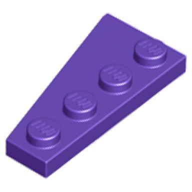 dark purple wedge plate 4 x 2 right