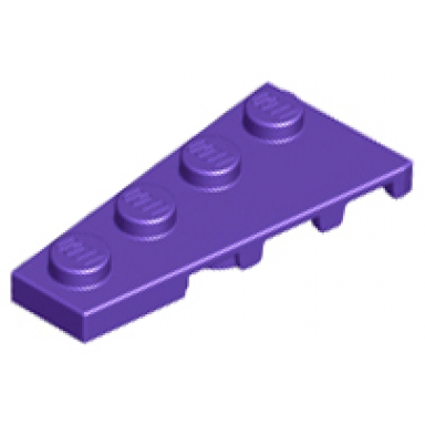 dark purple wedge plate 4 x 2 left