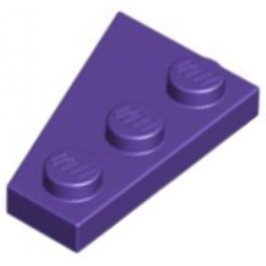 dark purple wedge plate 3 x 2 right