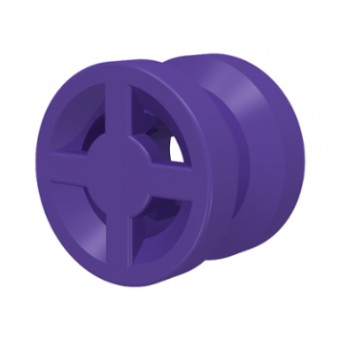 dark purple wheel 8mm d x 6mm