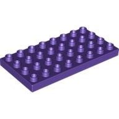 dark purple duplo plate 4 x 8