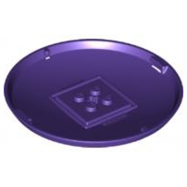 dark purple container x-pod bottom cap 9 x 9 x 1